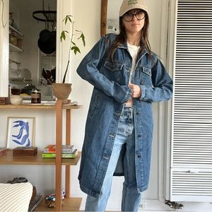 [SOLD] Aritzia (Tna) Long Denim Jacket